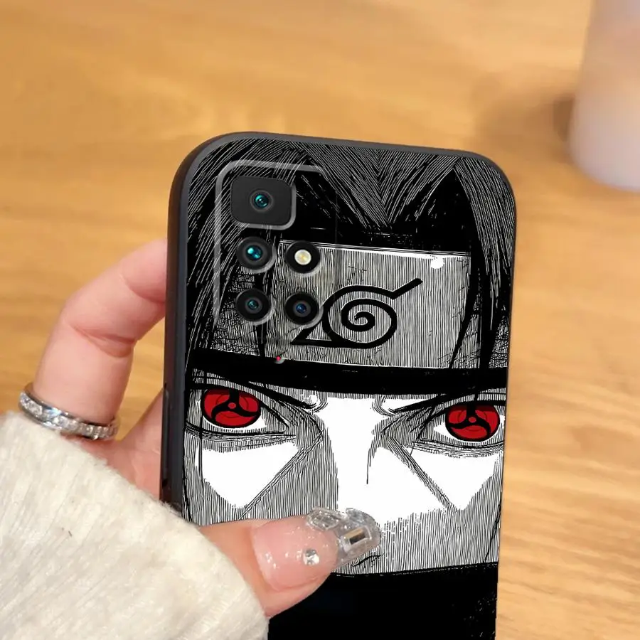 N-Narutos كول أسود لينة غطاء الهاتف الحال بالنسبة Xiaomi Redmi 14C 13C 10 A1 A2 Plus 9 A5 K40 K80 Pro A4 A3 12C