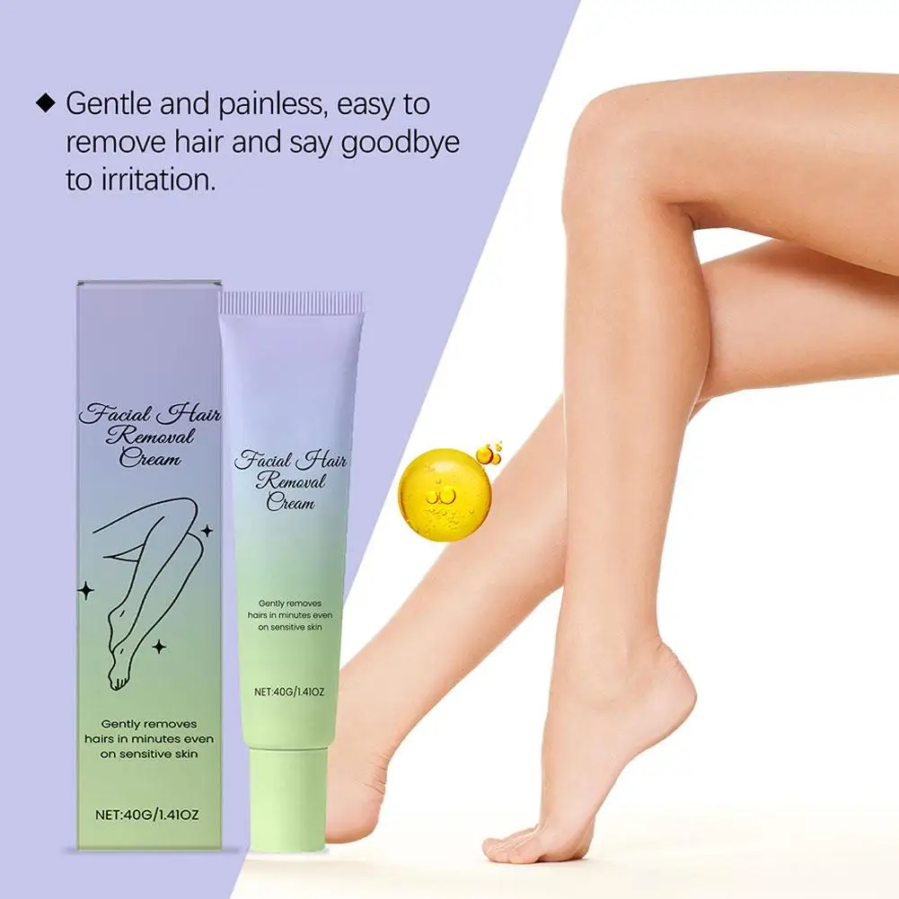 

Painless Hair Removal Cream Fast Gentle Removal Inhibitor Soothing Non-irritating Lip Hair Underarm Depilation Cream