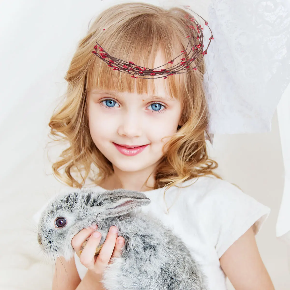 

100 pcs Berry 40Cm Red Rattan Fake Berries For Diy Wreath Vase Decor Christmas Home Fake Berries Craft Ornament