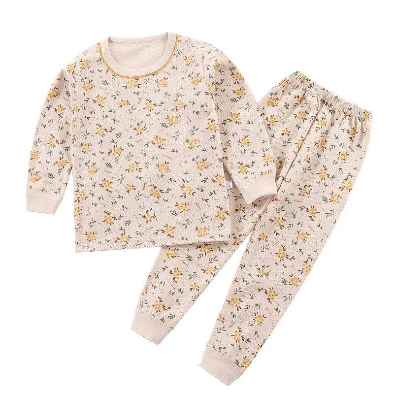 Kinder Qiuyi Long Johns Set Herbst und Winter Thermo Unterwäsche Herren und Damen Schatz Pyjama Kinderheim Kleidung