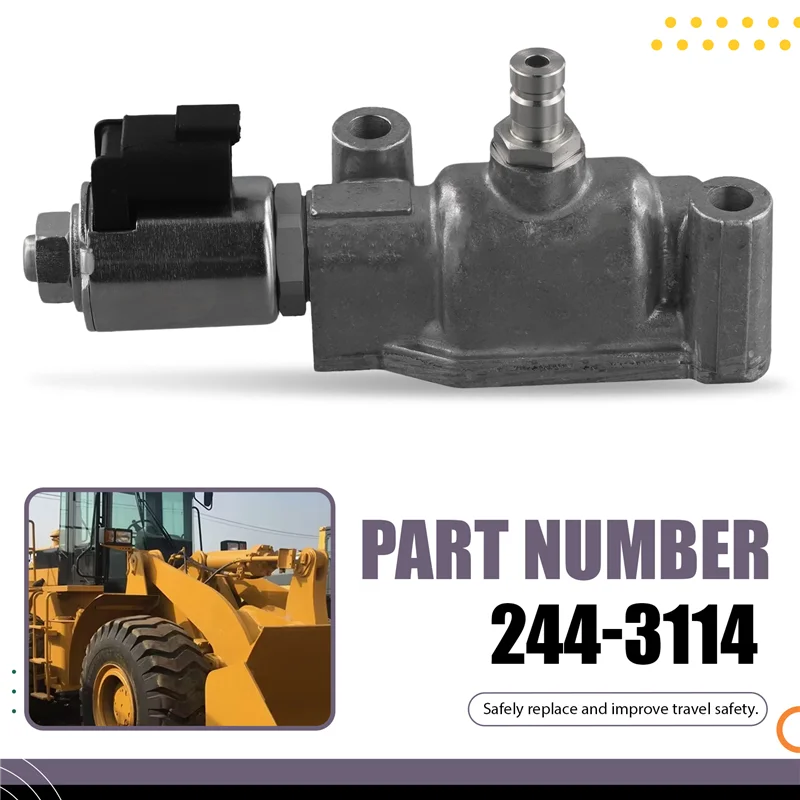 NUOVO-Cartruccia Spegnimento Elettrovalvola Idraulica 2443114 244-3114 Per Caterpillar 938H 950G 950GII 950H 950K Pala Gommata