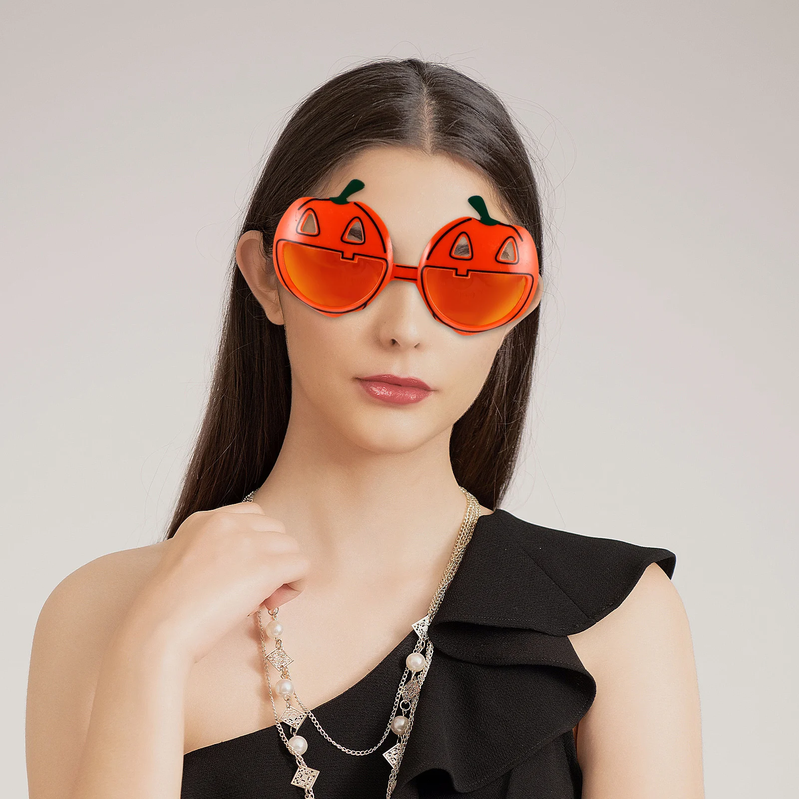 Halloween Pumpkin Eyeglasses Jack-O-Lantern Glasses Funny Party Sunglasses Kids Adults Halloween Party Photo Booth Props