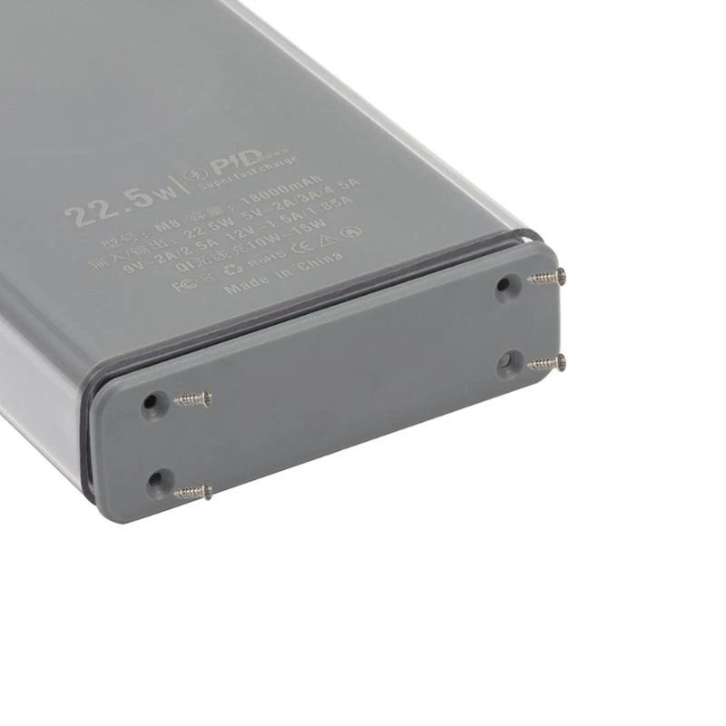 8x18650 conchas capa externa Caixa do banco energia móvel DIY Caixa armazenamento 22.5w Caso versão