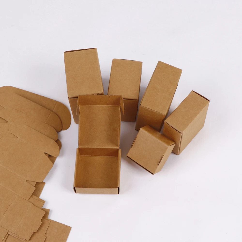 10/20 Stück, 6 Größen, Schmuck, organisierte Verpackung, Kraftpapier-Box, Halskette, Ohrringe, Aufbewahrung, Großhandel, Lieferant – Detail 8