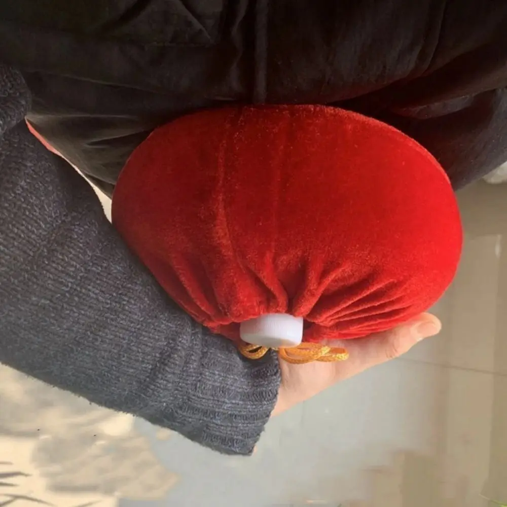 كيس الماء الساخن 1.6L كيس الماء الساخن ملء المياه مانعة للتسرب تدفئة اليد مريحة مكافحة السمط ملء المياه زجاجة الأيدي #3