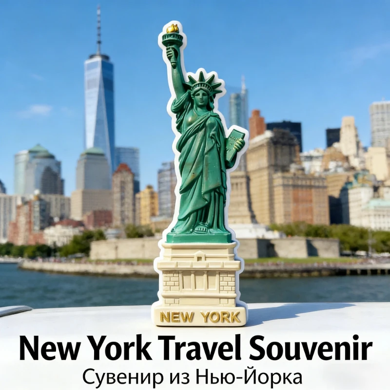 

3D Statue of Liberty Magnetic Fridge Magnet New York USA Travel Souvenir Decorative Magnet