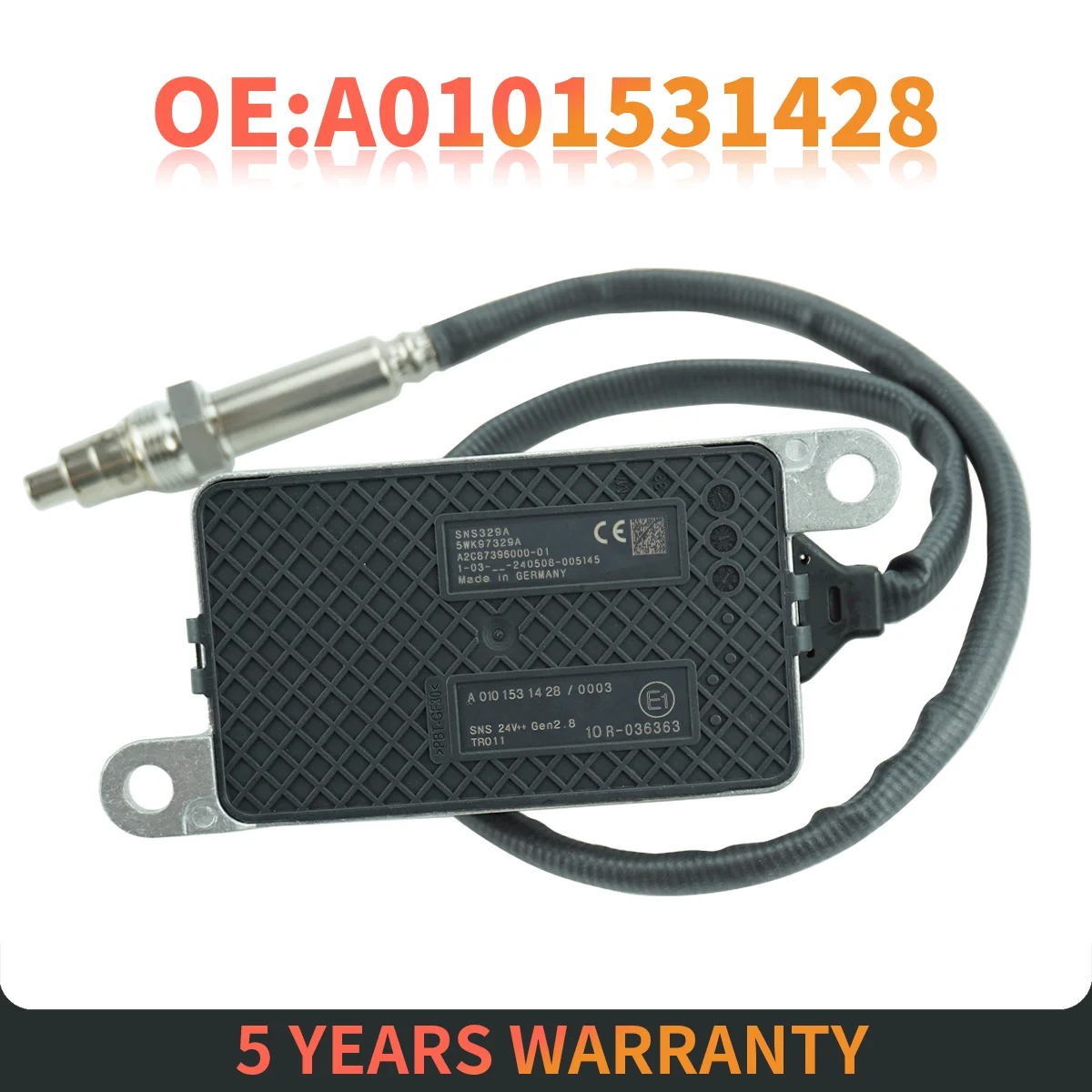 Fits for Mercedes Benz Trcuk Actros MP4 Euro 6 NOx Sensor OE A0101531428 New Nitrogen Oxides Sensor 24V 5WK97329A