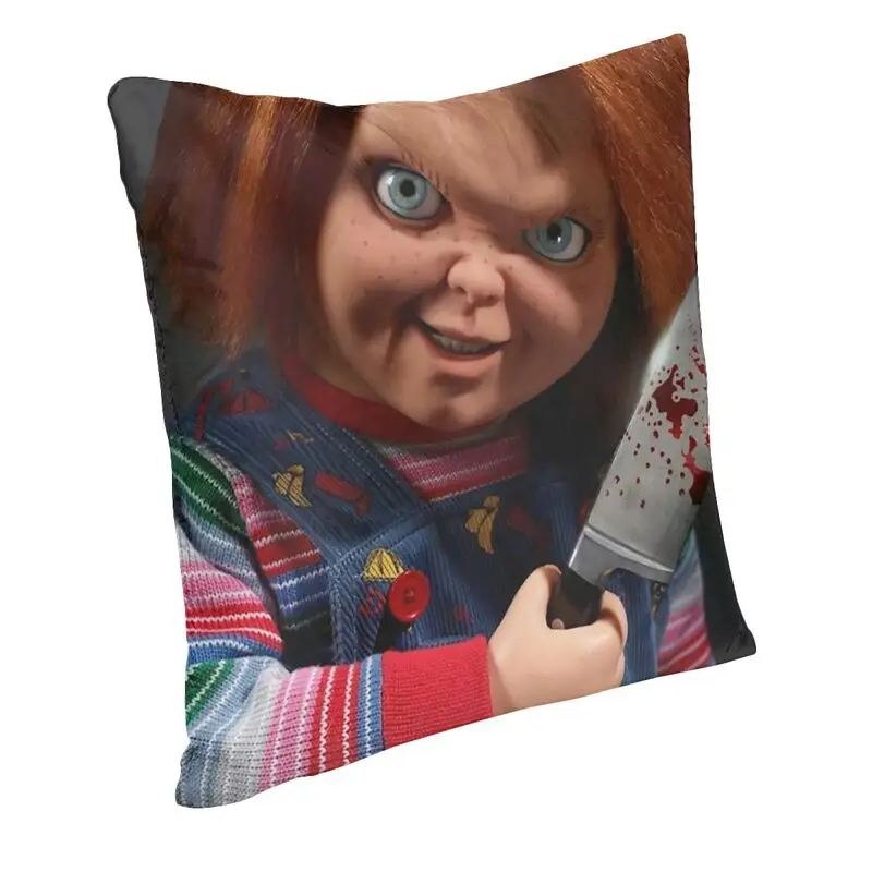 Chucky Doll Child's Play TV Series Horror Pillow Case 45x45cm Home Decorative Fashion Cushions for Sofa Square Pillowcase