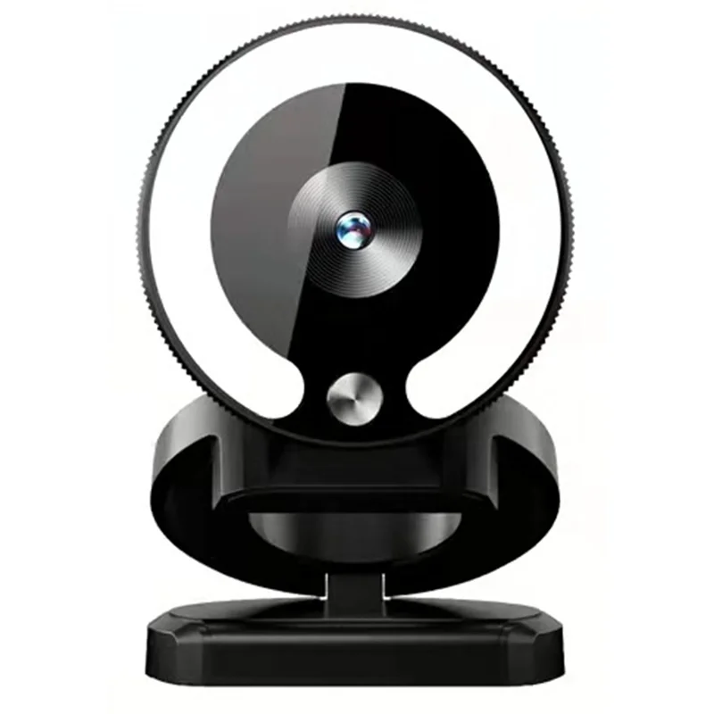 

ABSQ-4K HD Webcam With Integrated Fill Light For Live Streaming And Video Conferencing On PC And Laptop