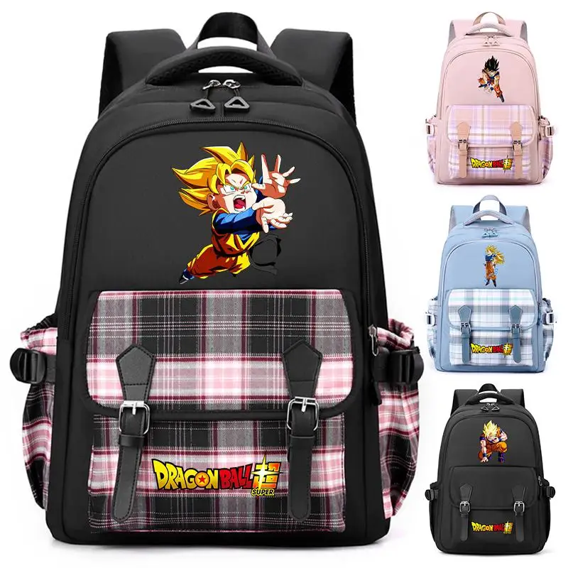 Anime Dragon Ball Plecak dla dziewczynki Chłopiec Student Teenage Hildren Rucksack Women Casual School Bag Kid Birthday Gift Goku Backpack