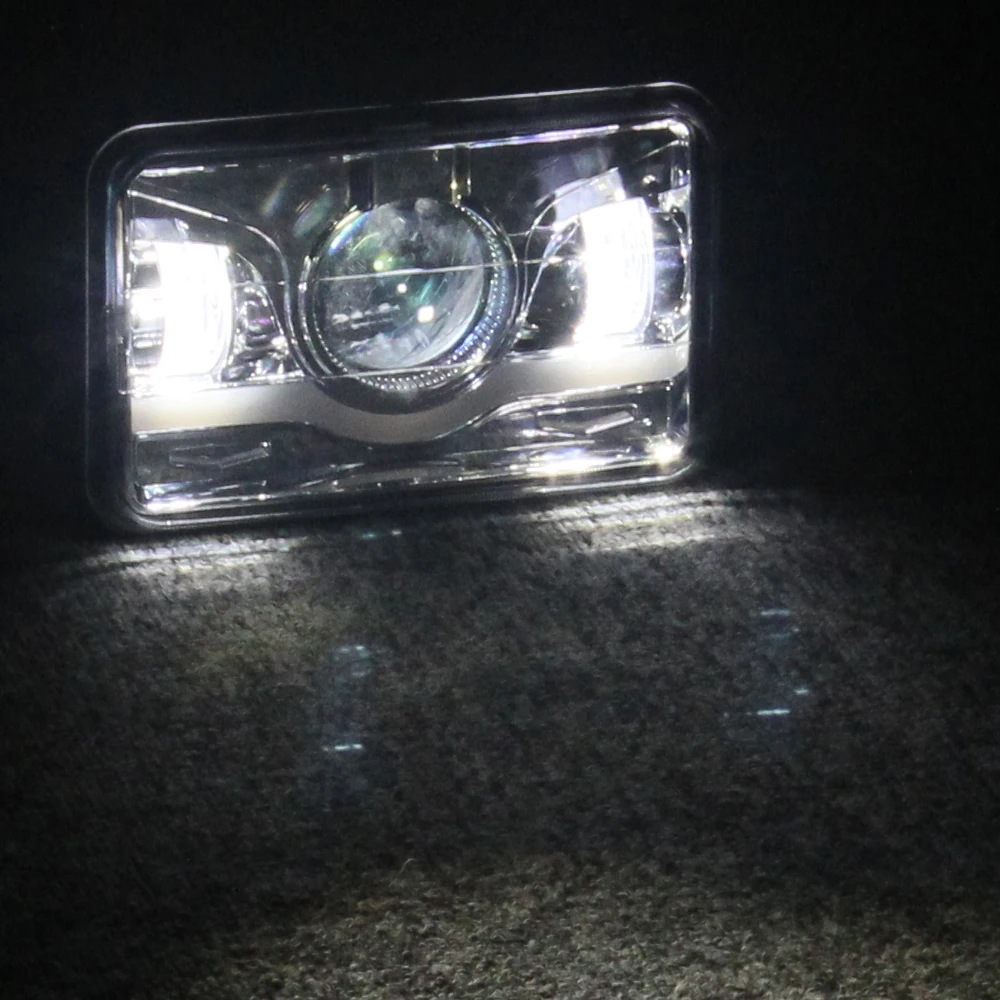 45W LED Truck Headlight Angel Eyes with DRL LANTSUN LED6456