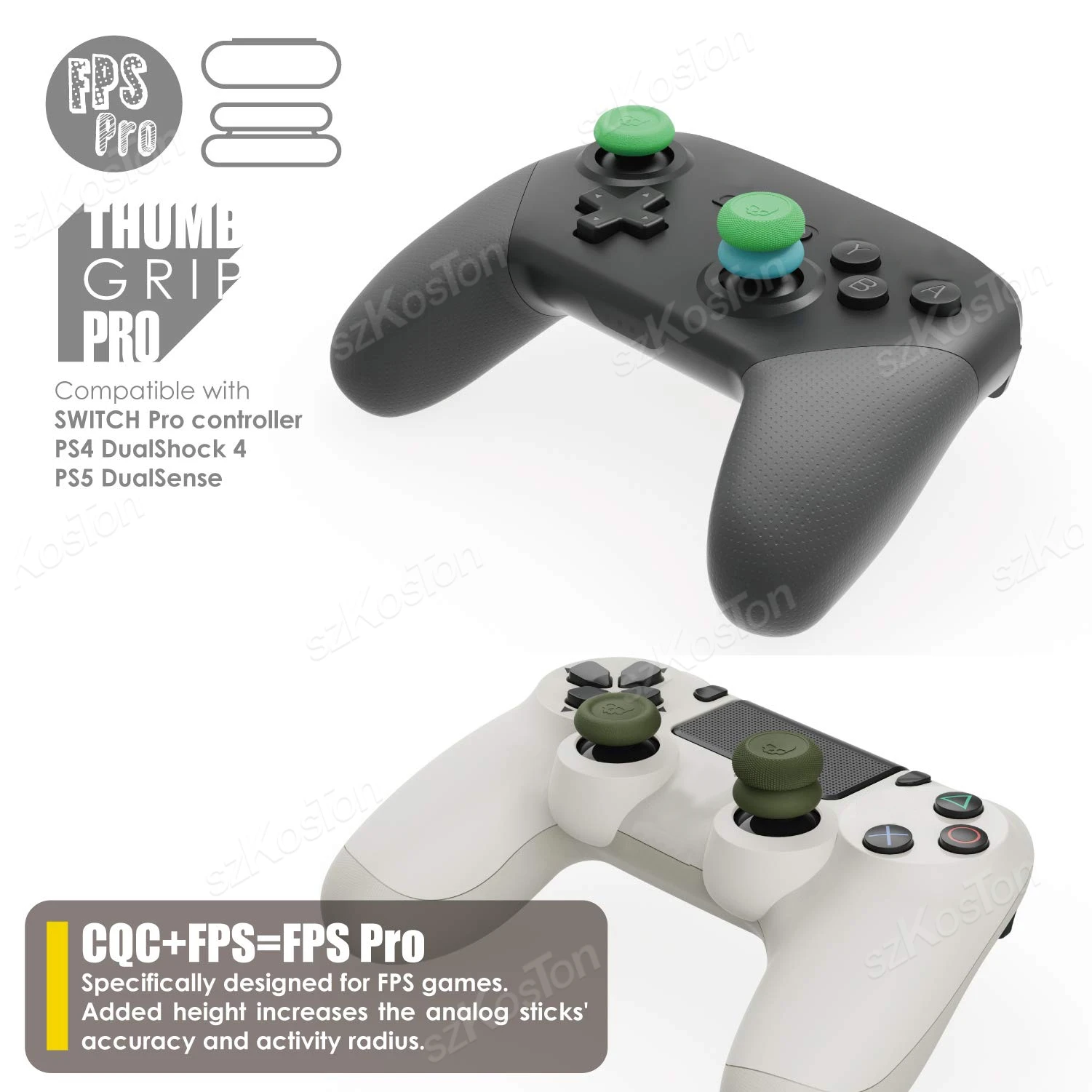 6 Buah Tutup Joystick untuk Switch 2 Pro untuk Pengendali PS5/PS4 GamePad Silikon Antiselip Pegangan Jempol Ergonomis Aksesori Gaming