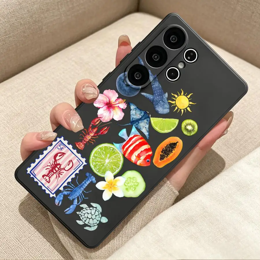 Tropical Ocean Phone Cover Case for Samsung Galaxy S26 Ultra S26+ S23 S10 S9 S24 S20 S21 FE Note 20 8 9 10 S25+ S25 Plus S24+
