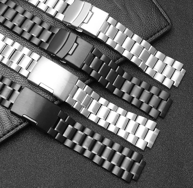 Stainless steel Watchband For TIMEX Tidal T2N720 T2N721 TW2R55500 T2N721 T2N721/739 Watch strap 24*16mm Men's Convex bracelet