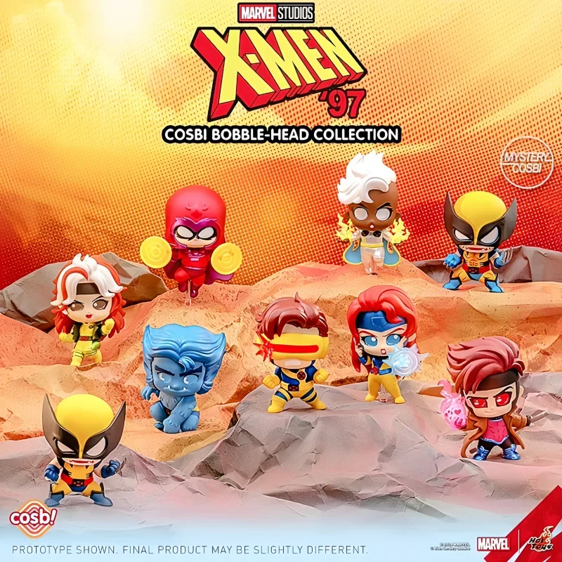 New Hot Toys Cosbi X-Men 1997 Series Deadpool Wolverine Mini Action Figures Toy Collection Cute Box Children Toys Birthday Gifts