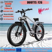 DUOTTS F26 Electric Bike 1500W Dual Motor 48V20AH Lithium Battery Hydraulic Brake City Electric Bicycle 26*4.0 Fat Tire E-bike