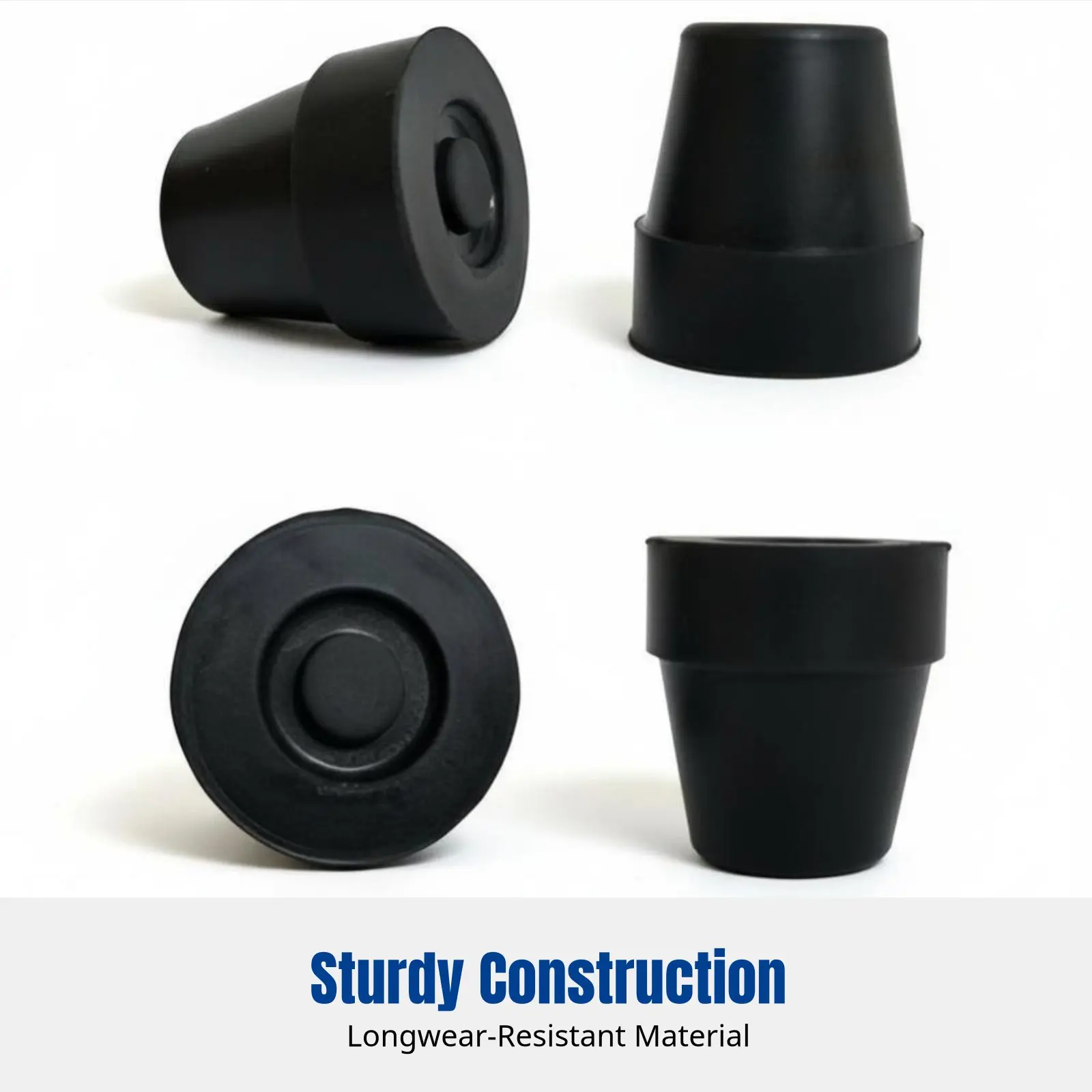 

Cane Umbrella Non-Slip Tip, Wear-Resistant Rubber End, Elderly Accessory, Anti-Slip Base, Multi-Size