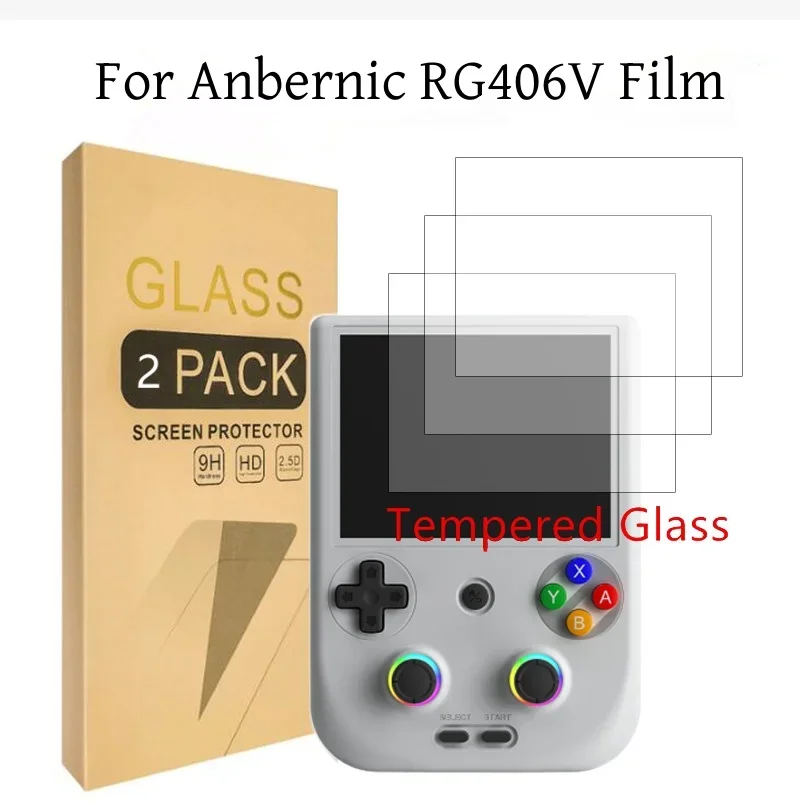 Anbernic RG406V Screen Protector Tempered Glass Film 9H 2.5D RG406V Tempered Glass Screen Protectors Films Game Accessories Gift