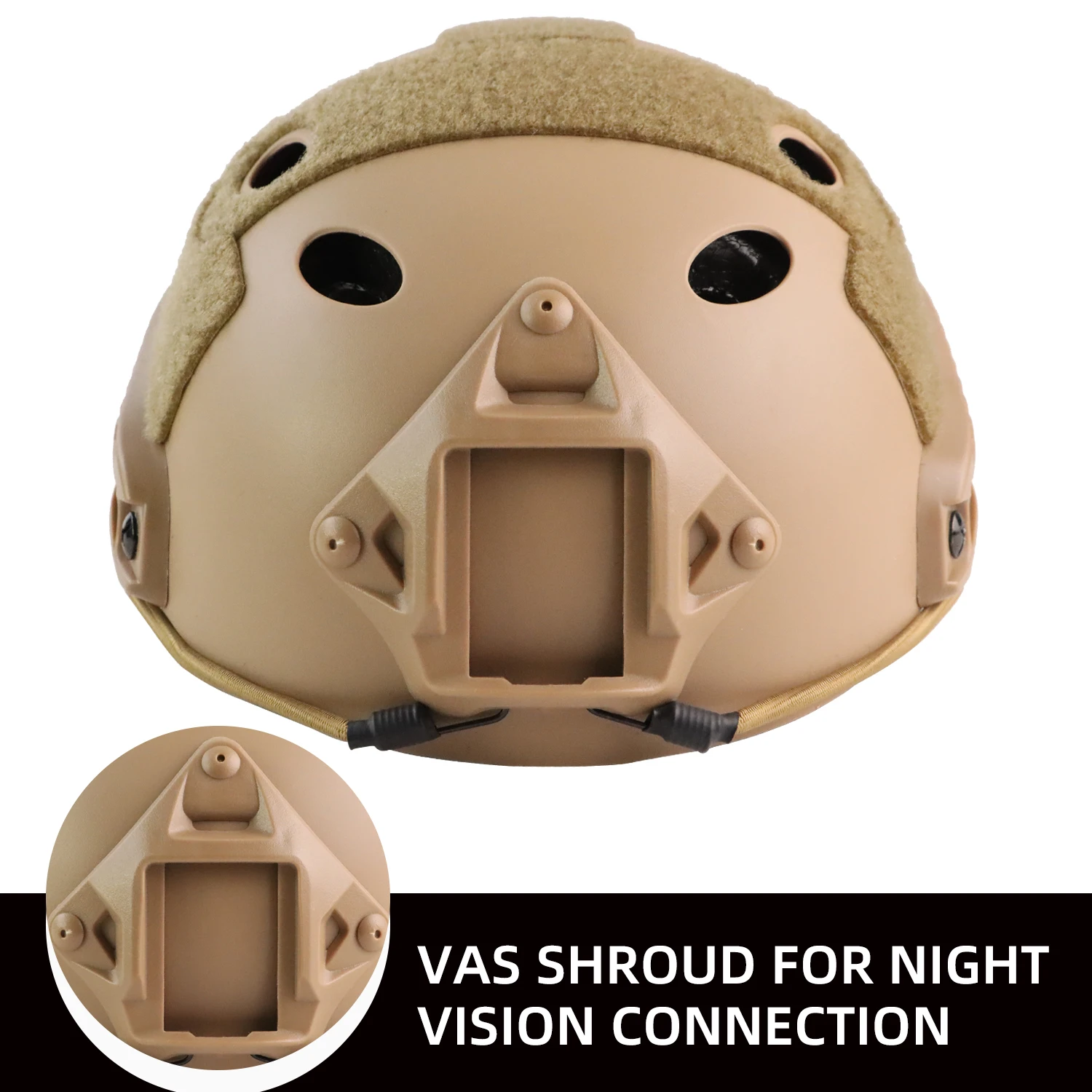 Casco BOOIU FSAT Táctico Airsoft – Militar Outdoor - imagen 3