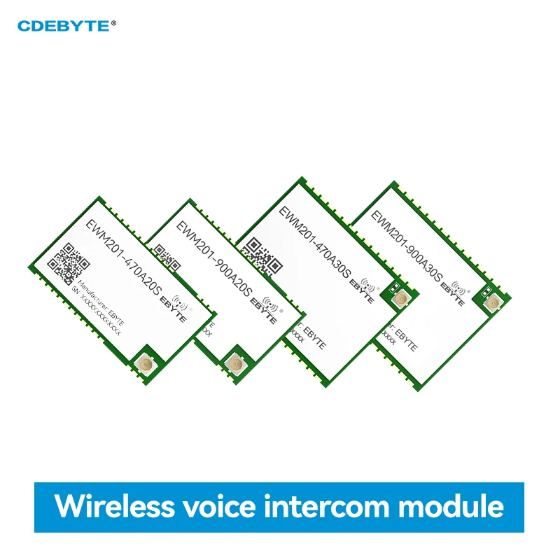 Módulo de transmissão de voz 900/470MHz CDEBYTE EWM201-400 EWM201-900 Série Intercomunicador de voz sem fio Full-duplex Half-duplex