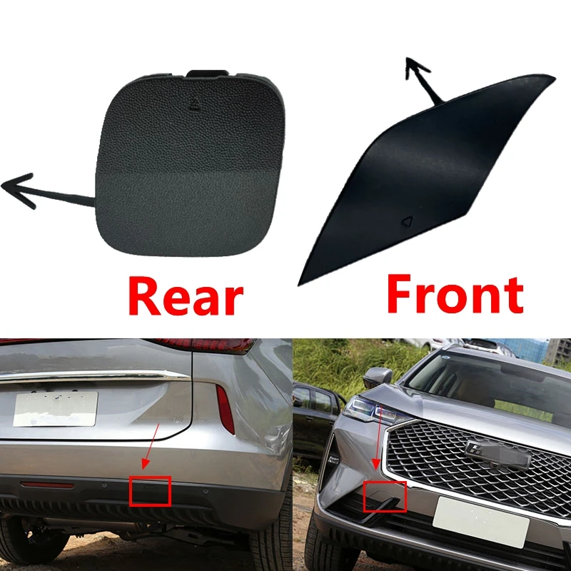 

Unpainted Front Rear Bumper Tow Hook Cover Trailer Cap For Great Wall GWM Haval H6 3th 2021