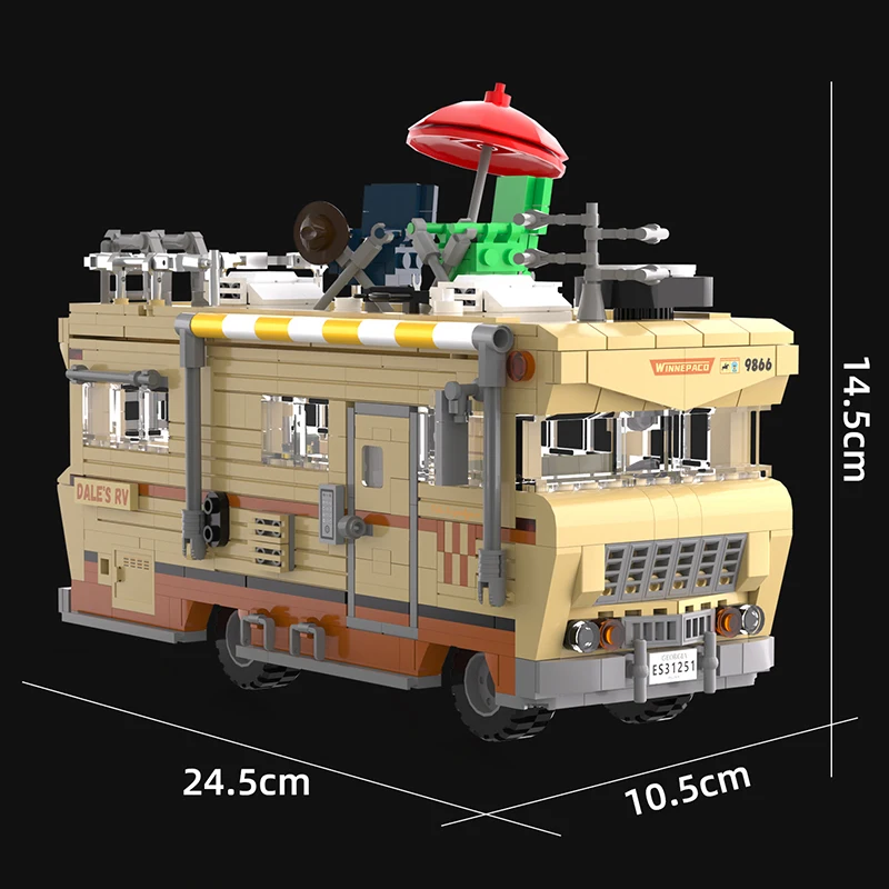 1288PCS Apocalypse RV Bouwstenen Speelgoed Sets MOC Motor Thuis Voertuig Montage Blokken Model Thuis Ornament Voor Festival Geschenken