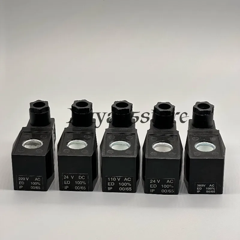 All copper wire, square waterproof plastic sealing coil 2W water valve, solenoid valve coil AB410 inner hole 16 high 40