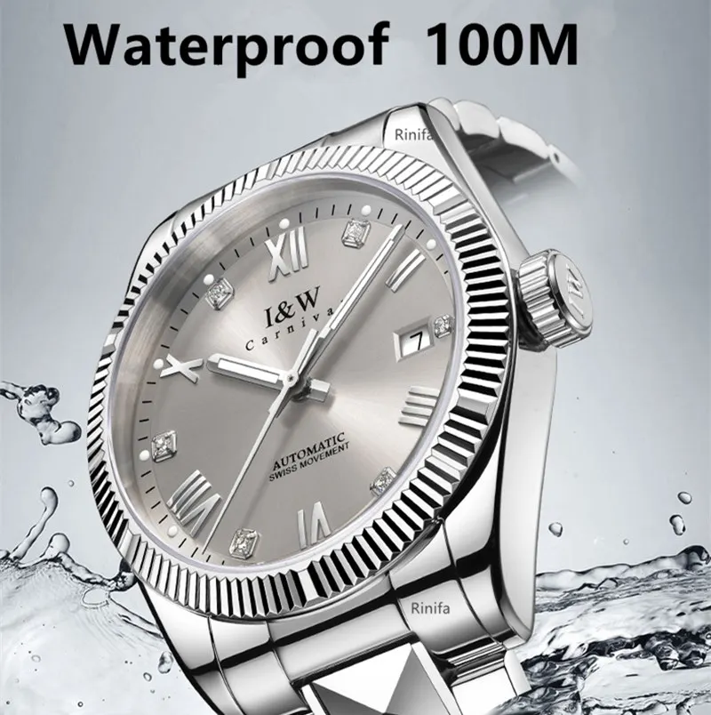 High-end Luxury Carnival Man Watch Switzerland Automatic Mechanical Watch for Men Waterproof Sapphire Business GMT Reloj Hombre