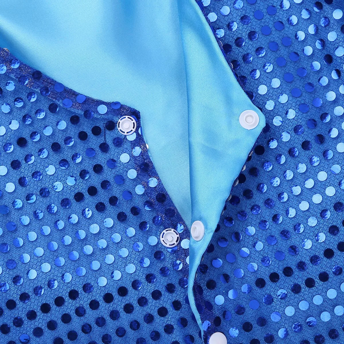 

Fashion Hip-hop Jazz Dance Streetwear Kids Girls Boys Sequined Vest Waistcoat Jackets Tops Choir Xtmas Stage Performance Costume