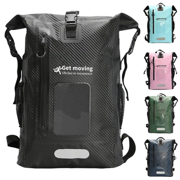 25l Carbon Roll-Top-Verschluss trockener Rucksack mit nasser Trenn tasche wasserdichte Taschen Sporttasche für Camping Boot Surfen
