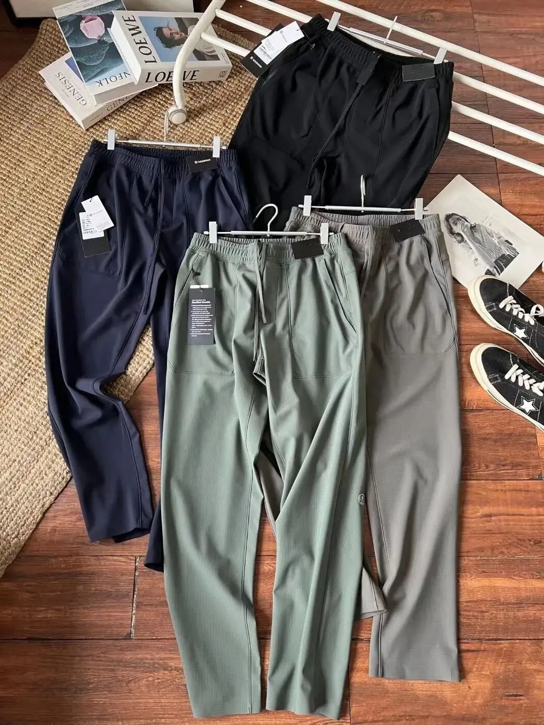 

Лу Ти! Износостойкая ткань в клетку, влагопоглощающая, дышащая, с четырехсторонней эластичной конической вставкой, для мужчин, для занятий спортом на открытом воздухе, повседневная.