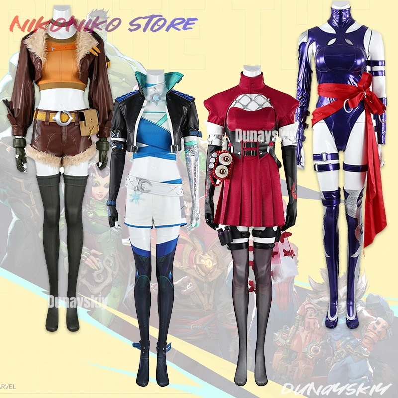 

Rivals Doreen Green Betsy Braddock Cosplay Fantasia Psylocke/Squirrel Girl Luna Snow Costume Disguise Roleplay Halloween Suit