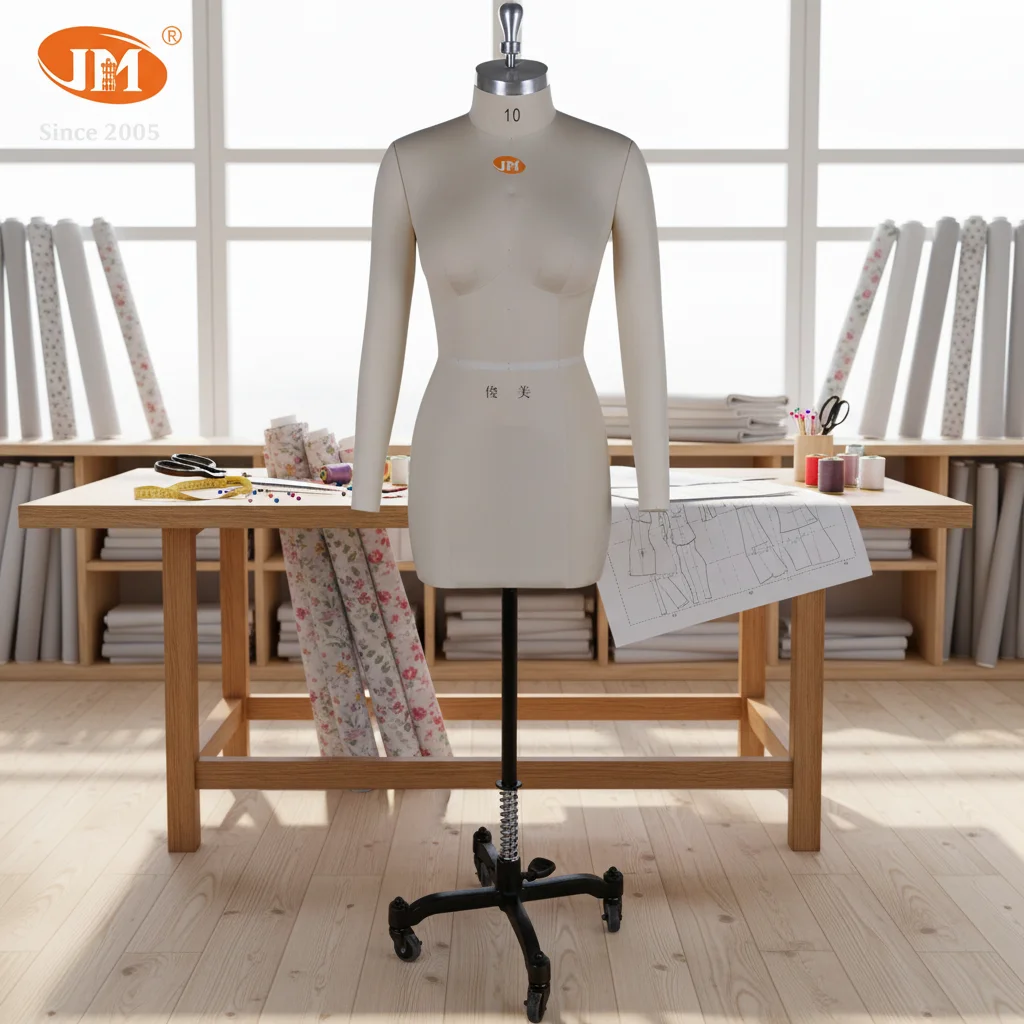 Hot Sale 2016Upper-Body Women Fiberglass Tailor Mannequin Dress Form US Size 10 White Adult Standing Pose Handcrafted