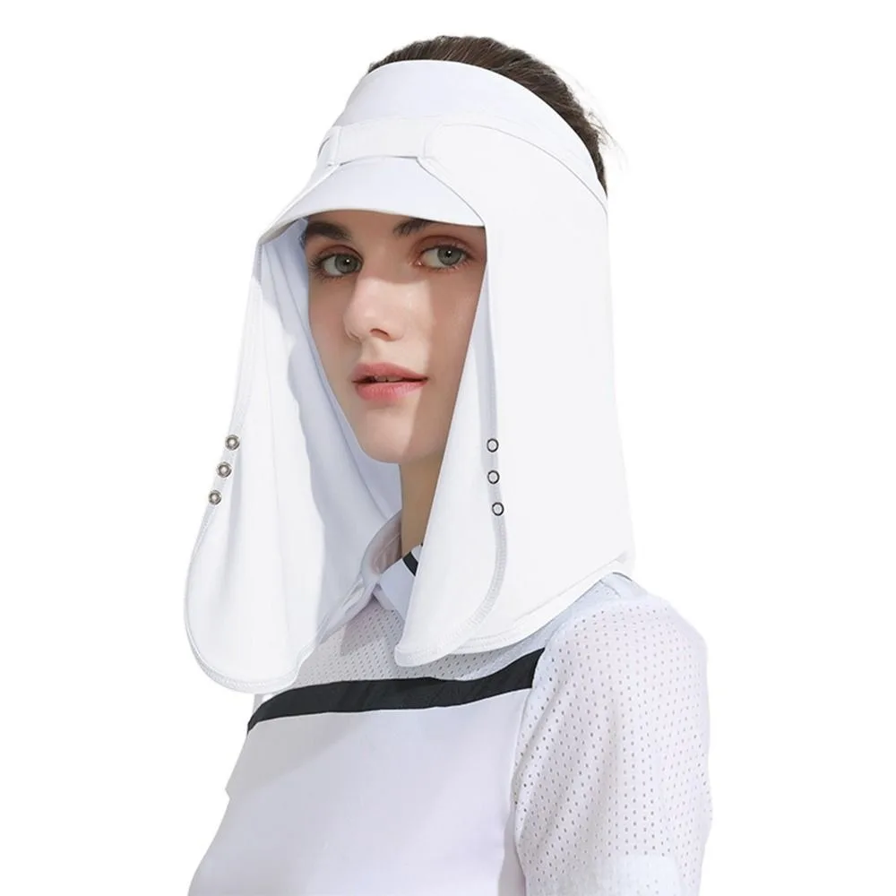 

New UPF50+ Anti-UV Face Cover Neck Cover Skin Friendly Sun Hat Breathable Veil Summer