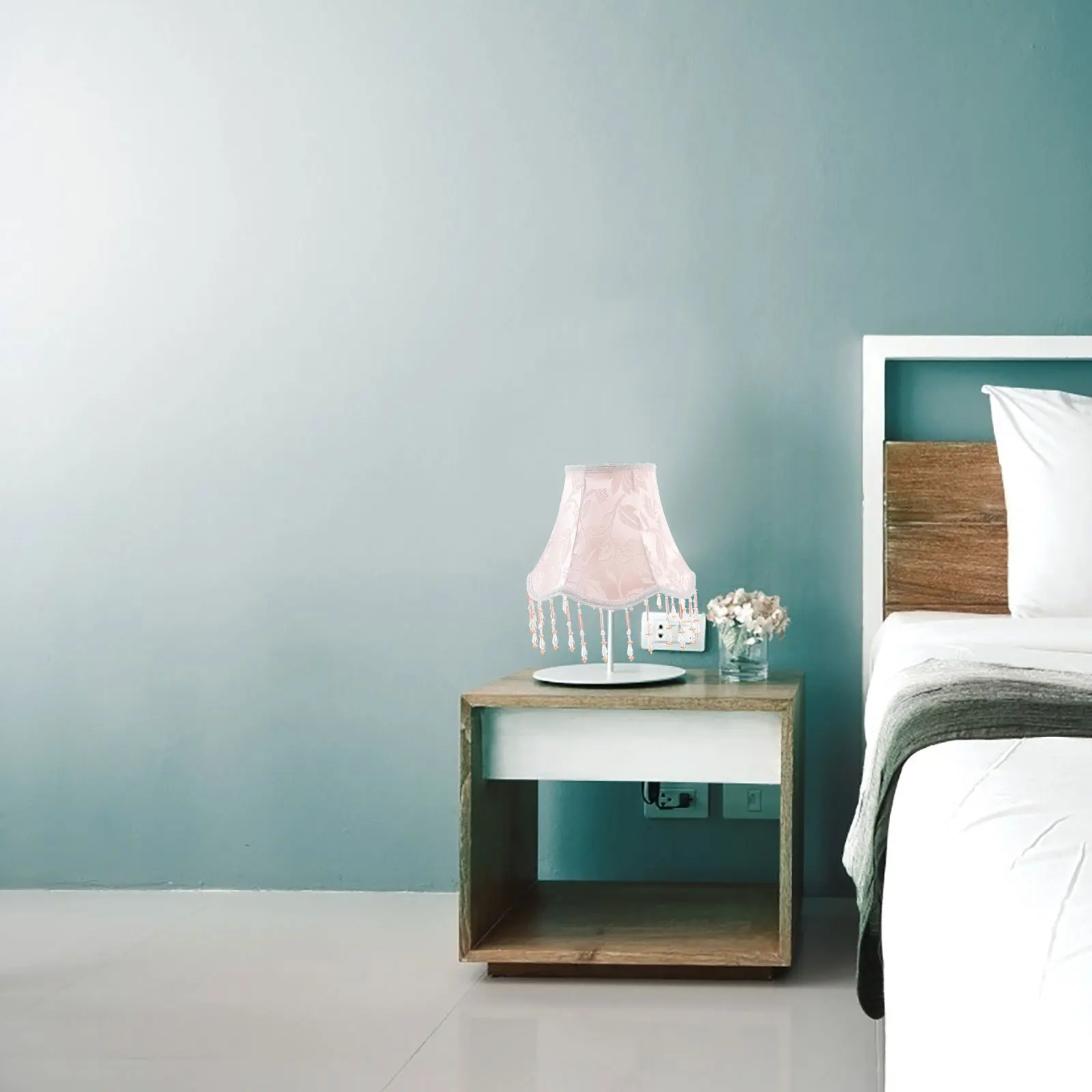 

European Style Fringe Lamp Shade Vintage Bedside Table Floor Decorative Replacement Cloth Fabric Lighting Accessories Retro