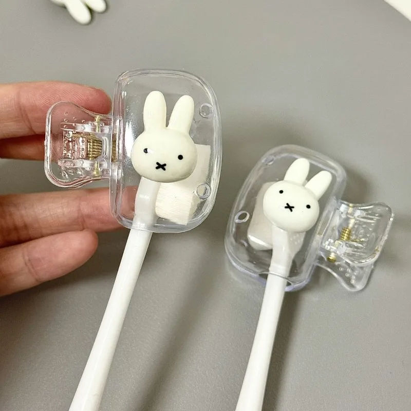 Новый портативный дорожный футляр для зубной щетки Miffy Rabbit с защитой от пыли, чехол для хранения и защиты на открытом воздухе