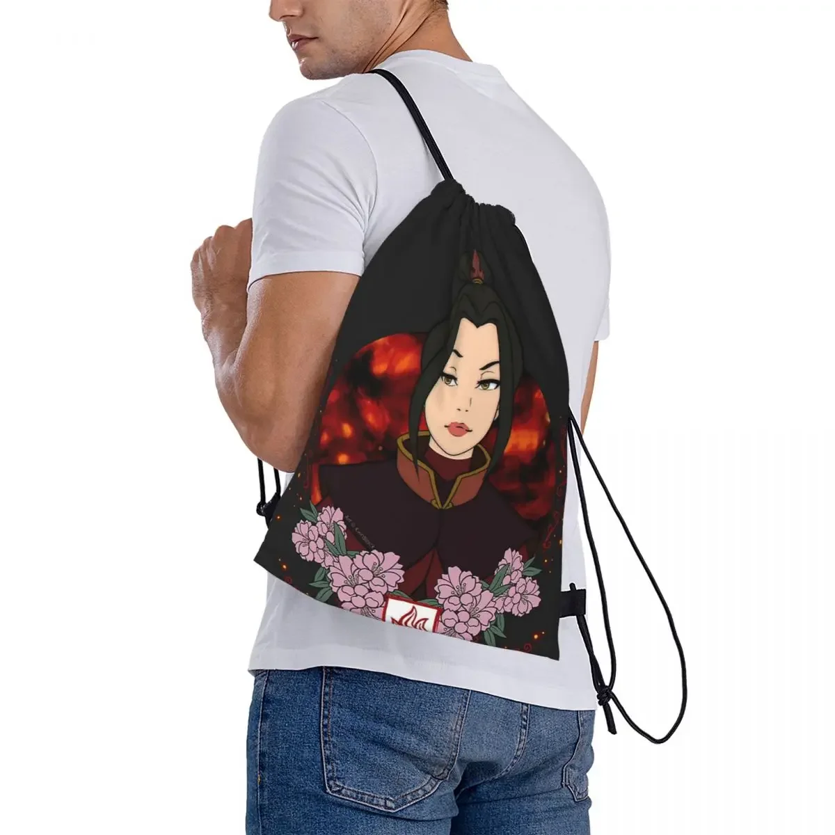 Azula Mochilas portáteis casuais, sacos de cordão, bolso do pacote, diversos saco, bookbag para viagens, estudantes