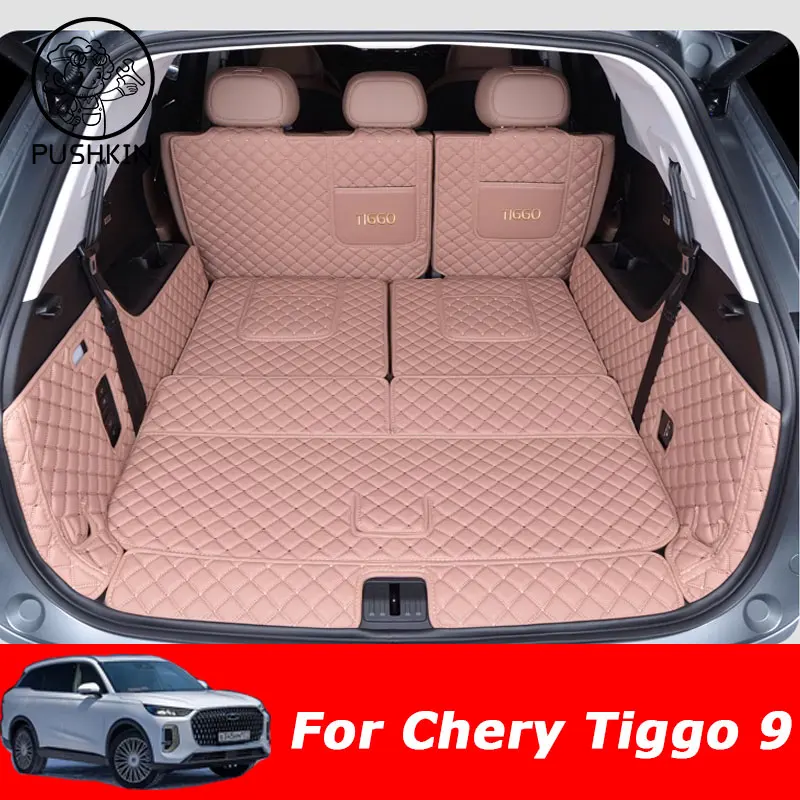 

Car Rear Trunk Mats For Chery Tiggo 9 Tiggo 8L 2025 2026 7seat Waterproof Boot Carpet Storage Pads Covers Auto Accessories