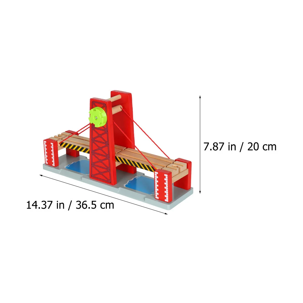 Compatible Track Child Train Lifting Railway Bridge Wooden Tracks Railroad