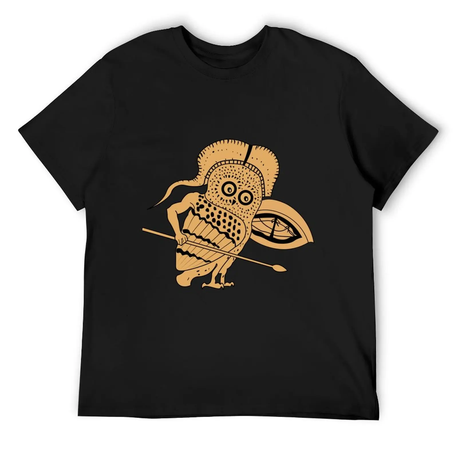 Little Owl as a Hoplite warrior Classic . T-Shirt custom t shirt man t shirt men tshirt