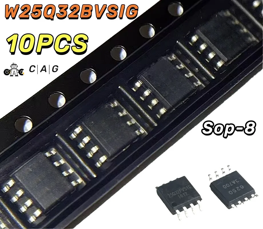 

10PCS 100% New W25Q32BVSIG 25Q32BVSIG W25Q32FVSIG W25Q32FVSSIG 25Q32FVSIG W25Q32 Sop-8 Chipset