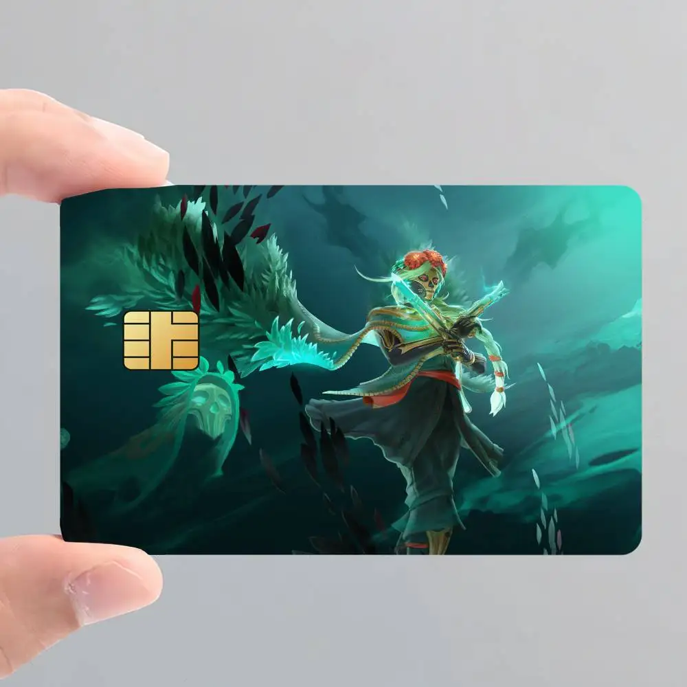 Game D-Dota 2 Card Stickers for Bank Access Protective Waterproof Film Cover Sticker Surprise Gift