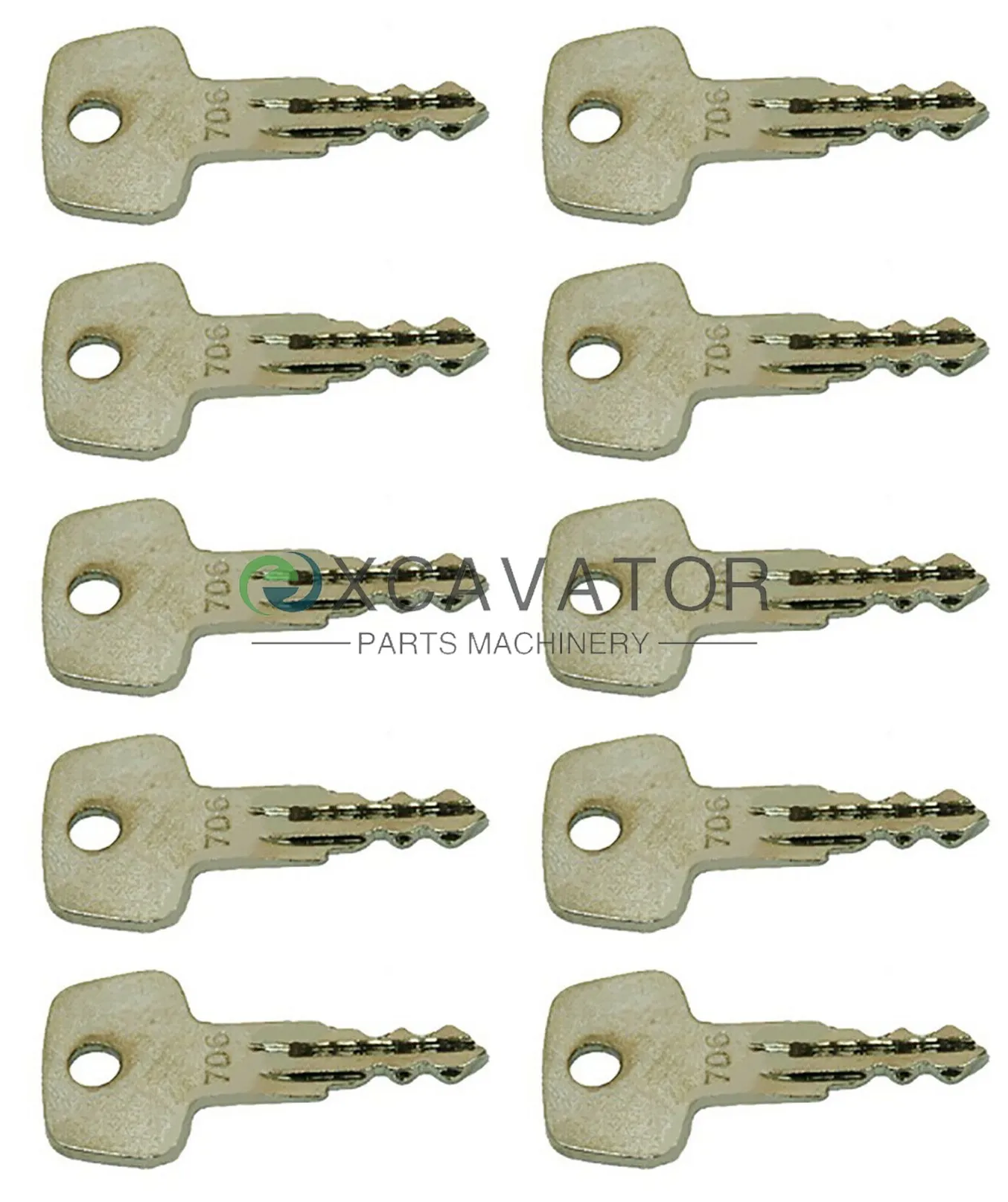 

10X 706 Key For Liebherr Industrial Construction Heavy Equipment Fuel Cap J2
