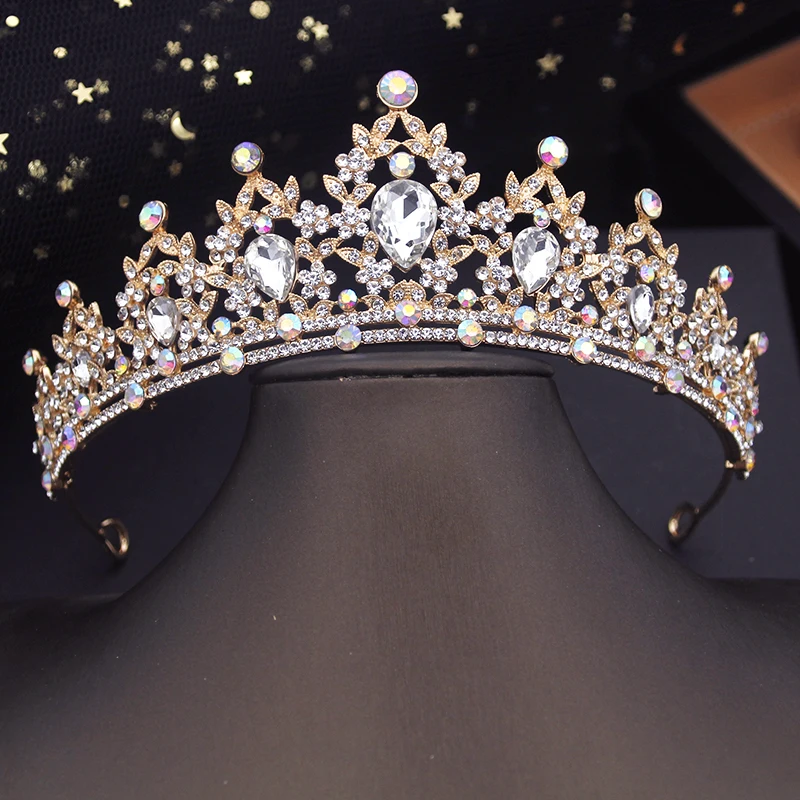 Princess Crown Small Tiaras Headdress Party Birthday Diadem Bridal Wedding Dress Hair Jewelry Accessories