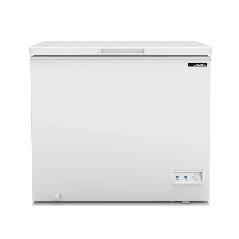 7.0 Cu Ft Chest Freezer 수동 제상 외부 온도 제어 전원 표시 등 상단 개방형 보관 솔루션