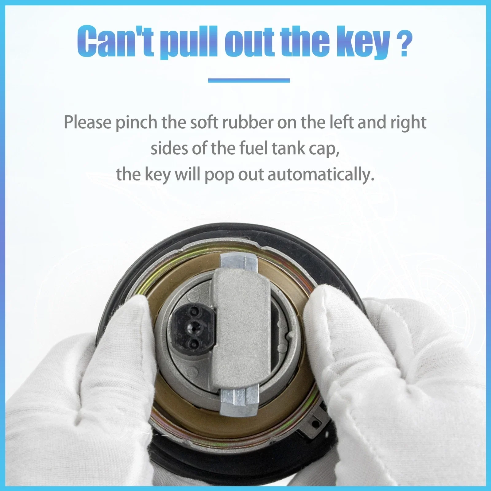 Fit For 2006 - 2016 NINJA 650 ER-6F ER-6N Mototcycle Fuel Gas Cap Cover Lock Key ER6F ER6N ER-4N ER4N ZX-6R ZX-10R ZX6R ZX10R
