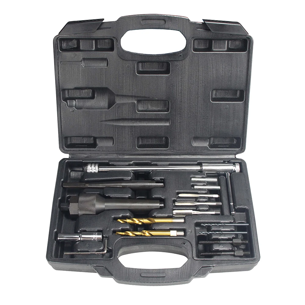 

16pcs Damaged Glow Plug Removal Remover Thread Repair Car Garage Tool Kit Set