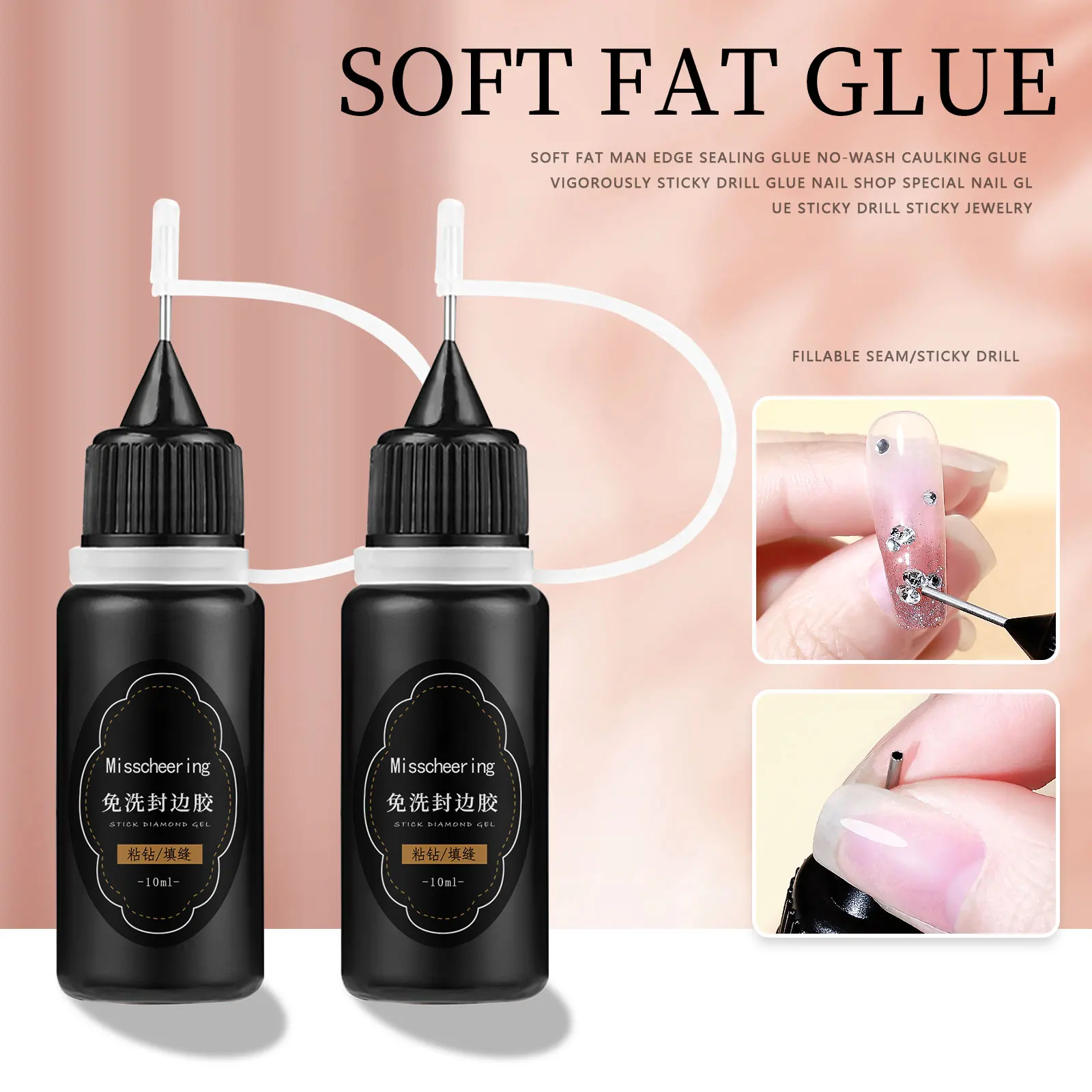 30g nagel strass lijm voor nagels supersterke gel nagellijm voor nagel charme 3D nagels bling gel decoratie gem nail art diamanten