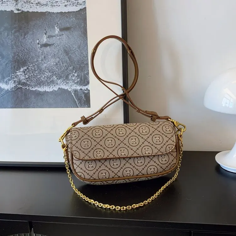 

‌2025 Trendy Twill Shoulder Bag Women - Large Capacity Crossbody Purse, Sleek Underarm Bag for Work Conference Weekend Getaway‌