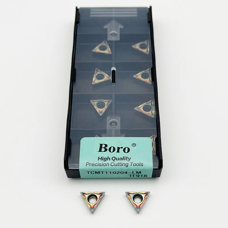 

TCMT110204 TCMT110208 LM TF918 Вставки из закаленной стали TCMT Внутренние токарные инструменты Твердосплавные вставки Токарный станок с ЧПУ Резак